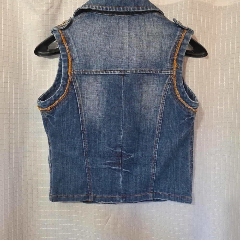 Bubblegum Denim Vest Size Small  Y2K - Picture 6 of 8